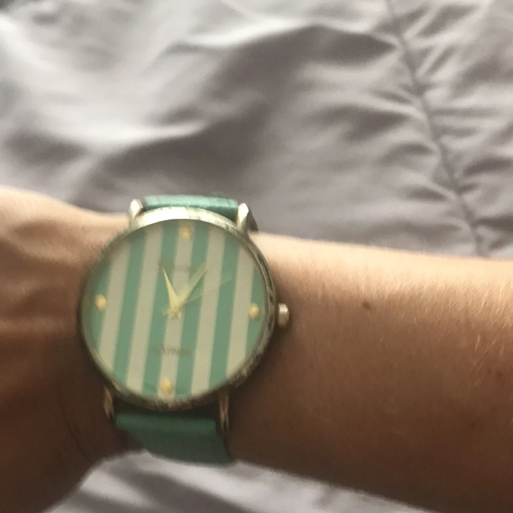 4 for $10 💗💗 Geneva teal and white watch
